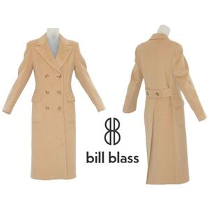 Bill Blass Early 1970s Vintage Fitted Bill Blass Camel Coat